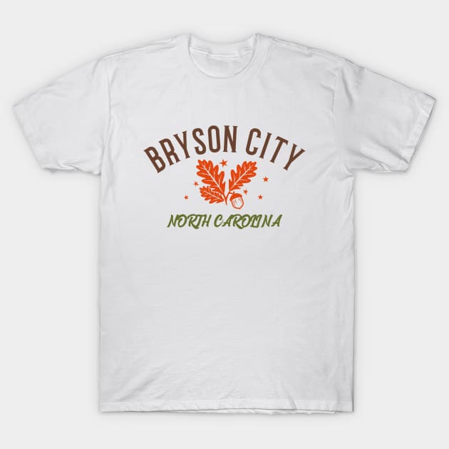 Bryson City, North Carolina Fall T-Shirt by Mountain Morning Graphics